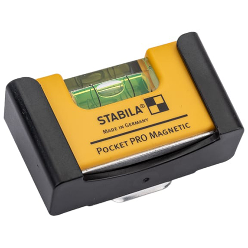 Уровень тип Pocket Pro Magnetic (1 гориз., точность 1мм/м) с чехлом на пояс, ST-17953 &quot;Stabila&quot;