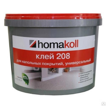 Клей "Homakoll 208" универсальный для напольных покрытий, 4кг