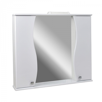 Шкаф с зеркалом "Doratiz Элегант 85" белый, подсветка