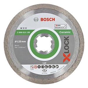 Диск &quot;Bosch&quot; алмазный 125*22,2*1,6мм &quot;Standard for Ceramic&quot; X-LOCK, 3165140933360