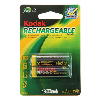 Аккумуляторная батарея Kodak HR6-2BL 2600mAh тип:АА