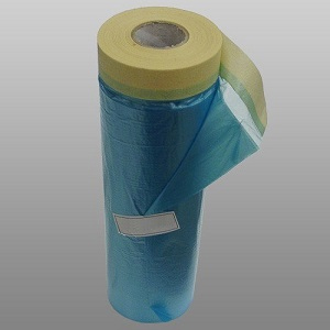 Пленка "ADMIRAL" защитная с клеящей малярной лентой, синяя 1,8*20м, 60 мкр
