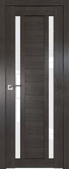 Дверное полотно  "15Х",700*2000*36мм, остекленное, матовое экошпон-"Грей мелинга" Profildoors