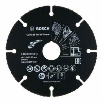 Круг &quot;Bosch&quot; отрезной по дереву для УШМ 115-1-22,2мм