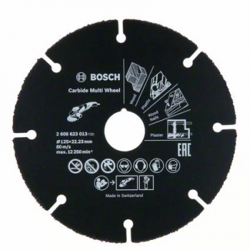 Круг "Bosch" отрезной по дереву для УШМ 125-1-22,2мм
