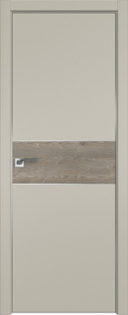 Дверное полотно "104E" 800*2000*44мм(190), вставка Каштан темный, UNILACK- "Шеллгрей",кромка матовая Eclipse