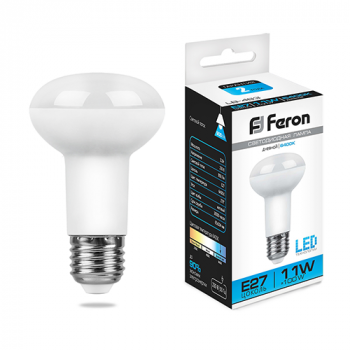 Лампа светодиодная "Feron LB-463" R63, Е27, 11Вт, 220В, 6400К, 880Лм