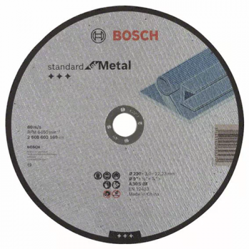 Круг "Bosch" отрезной по металлу, 230*3*22,2мм "Standard Metal"