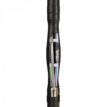 Муфта кабельная соединительная 4ПСТ(б)-1(150-240) Сб "КВТ" в комплекте с соединителями, для бронированного кабеля, на напряжение: 1кВ; тип изоляции: пластмассовая