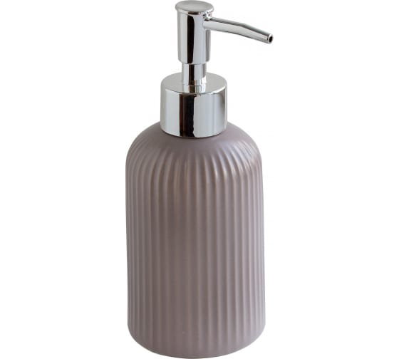 Дозатор жидкого мыла &quot;Плиссе CE1610SA-LD&quot;, серый матовый, керамика