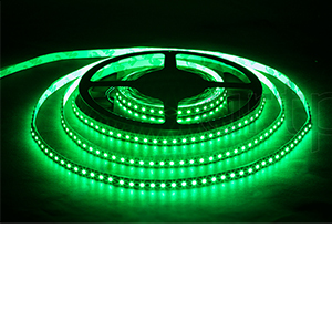 Лента светодиодная "DEKO" SMD3528, 12В, 5метров, 120LED, 9,6Вт/м, IP33, цвет свечения: зелёный, под пайку