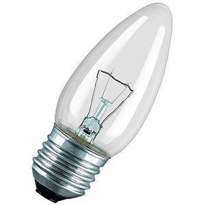 Лампа накаливания "Aktiv Electro ДС-40-1" E27, 40Вт, 220В, свеча прозрачная