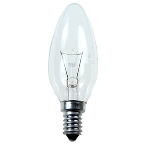 Лампа накаливания "Aktiv Electro ДС-60-2" E14, 60Вт, 220В, свеча прозрачная
