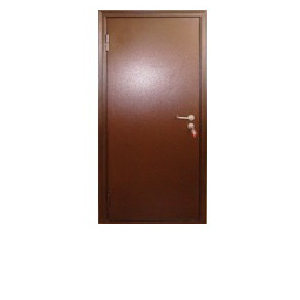 Дверь входная противопожарная , 850*2050*50мм, правая, металл -"Техническая медь", Город Мастеров
