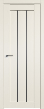Дверное полотно  "49U", 700*2000*36мм, остекленное, Графит UNILACK -"Магнолия сатин" Profildoors