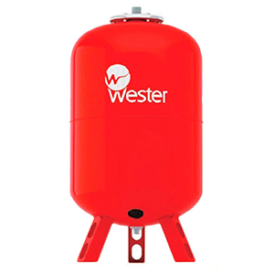 Расширительный бак д/отопления Wester 200 WRV, красный бак