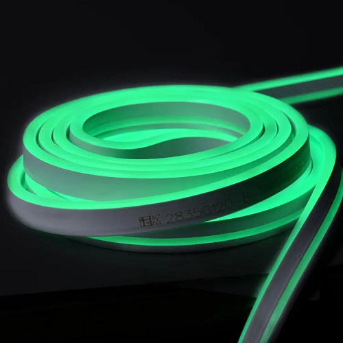 Комплект светодиодной подсветки &quot;Неон&quot;, лента 10м, цвет: зеленый, LSR5-2835G120-8-IP65-220В, драйвер &quot;ИЭК&quot;