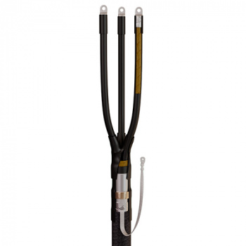 Муфта кабельная концевая 3КВ(Н)ТП-1(25-50) Нб "КВТ" для внутренних и наружных работ с наконечниками в комплекте на напряжение: 1кВ; тип изоляции: бумажная маслопропитанная