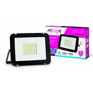 Прожектор светодиодный "NEOX" 150Вт 6500К холодный белый 12000Лм 220В черный "СДО-15065"