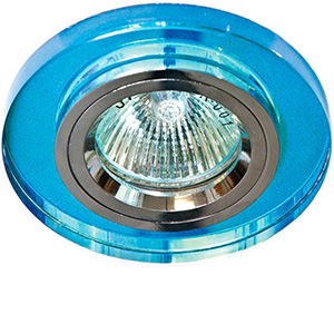 Светильник потолочный "8060-2" MR16 GU5,3, 50Вт, мультиколор-7, серебро (перламутр) внутренний D-60мм, внешний D-90мм