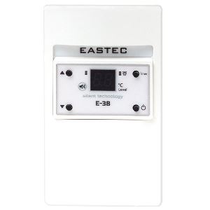 Терморегулятор "Eastec" E38 белый 2,5кВт открытой установки электронный, бесшумный, 70*120*30мм