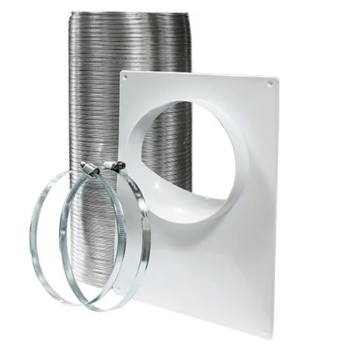 Набор вентиляционный D150 (хомут-2шт, пластиковая торцевая площадка - 1шт., воздуховод гибкий металл длинна 3000мм-1шт)