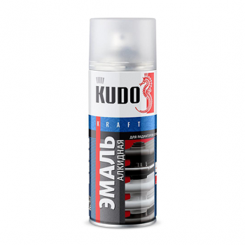 Эмаль аэрозольная белая для радиаторов "KUDO", 520мл