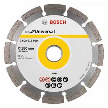 Диск &quot;Bosch&quot; отрезной алмазный 150*22,2мм &quot;Eco Universal&quot; сухая резка