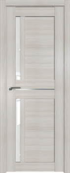 Дверное полотно  "19Х",800*2000*36мм, остекленное, матовое экошпон-"Эш вайт мелинга" Profildoors