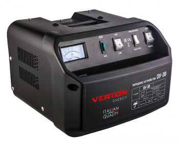 Зарядное устройство "Verton Energy" ЗУ-30, мощность 700Вт, напряжение12/24В 30-300Ач, 220В