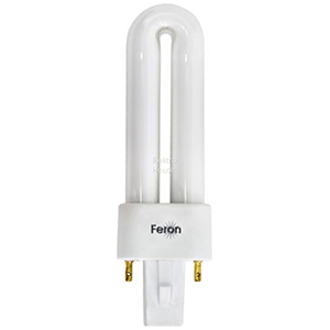 Лампа люминесцентная "Feron EST1" G23, 11Вт, 220В, 6400К одноцокольная 1U/T4 2P