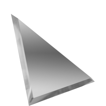 Плитка зеркальная  настенная треугольная "ДСТ" 200*200мм, с фацетом, серебрянная