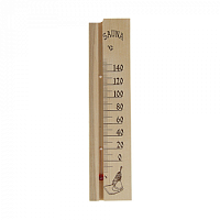 Термометр для бани и сауны деревянный в бистере