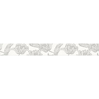 Бордюр керамический настенный &quot;Mallorca Grey Floris&quot; 75*630мм